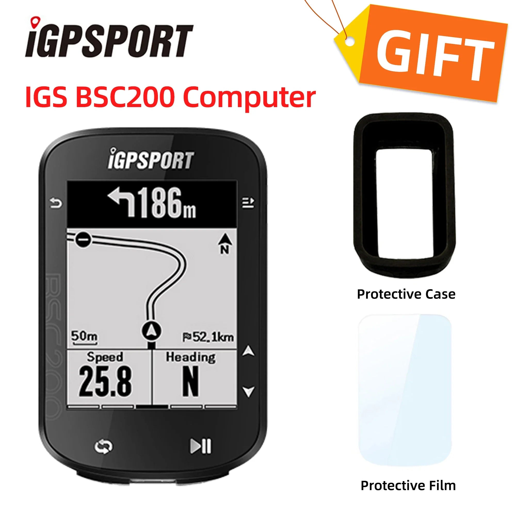 ⭐ iGPSPORT BSC200 – Ciclocomputador GPS calidad-precio top