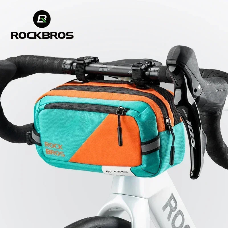 ROCKBROS Bolsa de Manillar Rockbros para Bicicleta | Impermeable y Polivalente 2,5L