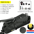 Rhinowalk Bolsa de Sillín Impermeable de Gran Capacidad para Bikepacking (10L - 13L)