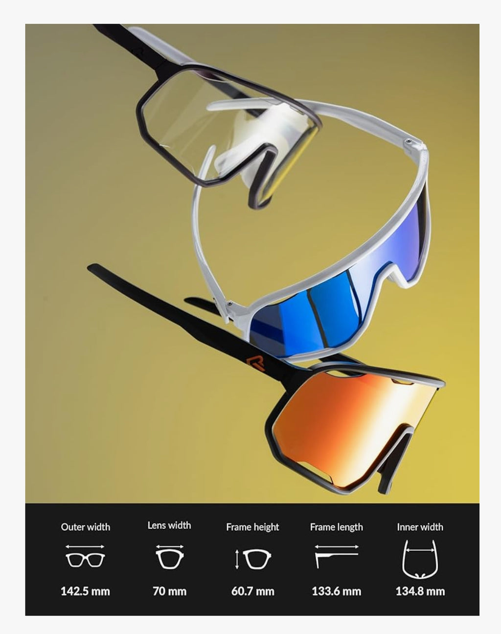 ROCKBROS Gafas de Ciclismo Polarizadas