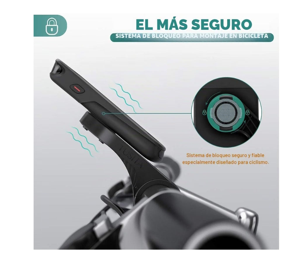 Soporte de Bicicleta Frontal TUSITA | Compatible con Gama Garmin