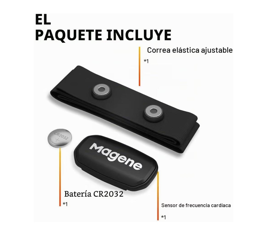 Magene H303 – Banda de Frecuencia Cardíaca ANT+ y Bluetooth