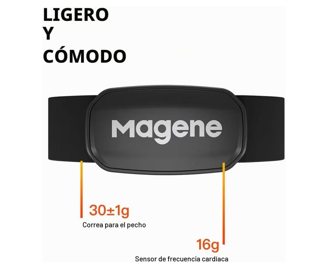 Magene H303 – Banda de Frecuencia Cardíaca ANT+ y Bluetooth
