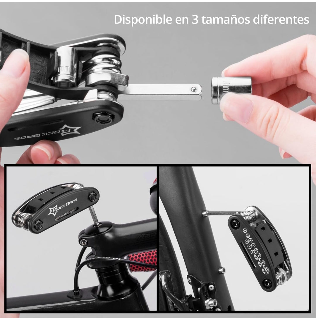 ROCKBROS Multiherramienta de Reparación para Bicicleta 16 en 1 (Rockbros Pocket)
